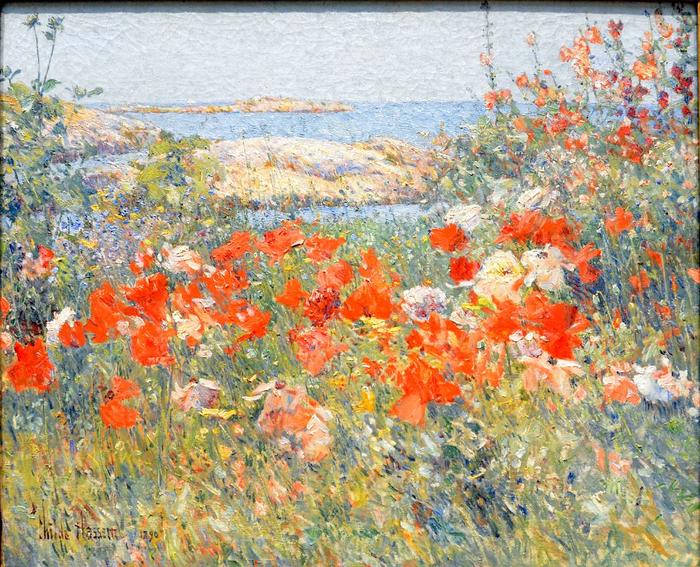 769 Celia Thaxter-s Garden, Isles of Shoals, Maine - Childe Hassam 1890 - American Wing New York Metropolitan Museum of Art